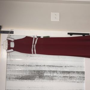 red prom dress